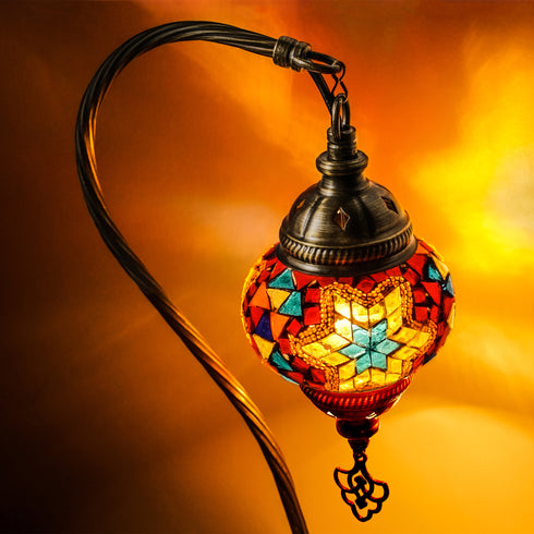 Edna Home - Tiffany Style Handmade Glass Mosaic Lamp